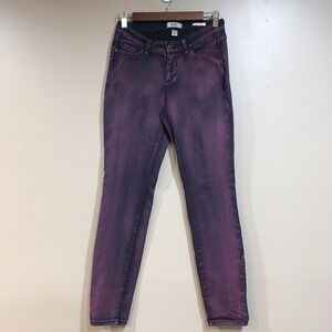 Vintage America Blues Boho Skinny Jean Purple Black Women 4 27 Whimsigoth Witchy